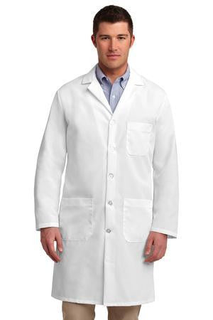 Embroidered Professional Red Kap Lab Coat - White